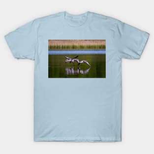 Greylag Geese in flight T-Shirt